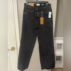 Kensie Charcoal Wide Leg Women's Jeans